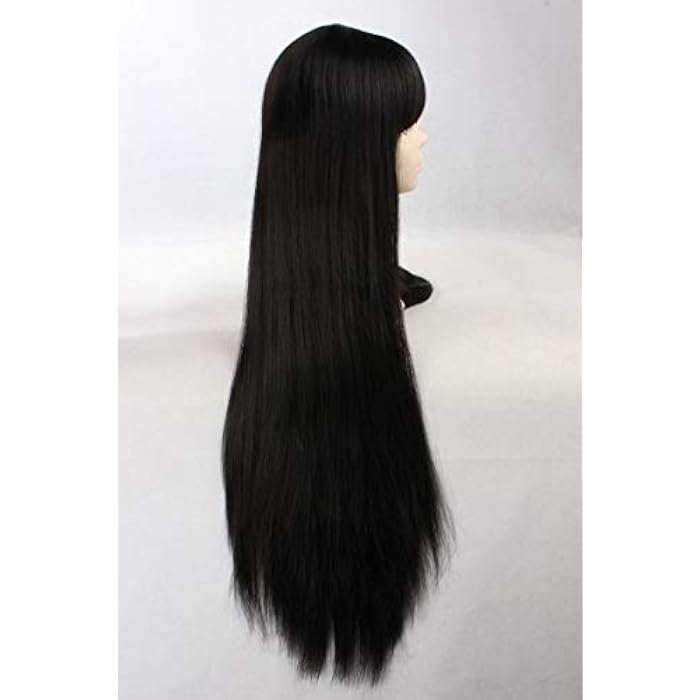 DILLARDS Fashion Japanese Manga Characters Long Straight Wigs Black-036T - Image 4